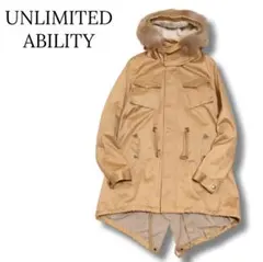 モッズコート　ベージュ　ラグーンファー　Mサイズ　アンリミテッドアビリティ