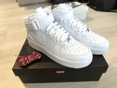 supreme Nike Air Force 1 Mid 白27cm 新品