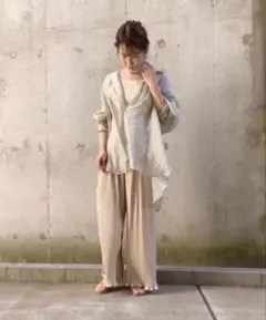 美品 mysty woman ミスティーウーマン シアー シャツ ブラウスのサムネイル