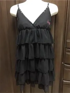 フリルキャミワンピース黒150センチ　Spy Girl