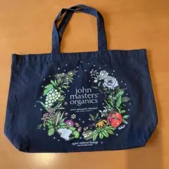 【美品】john masters organics 花と果実、子犬のトートバッグ