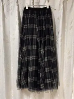 チェックスカート