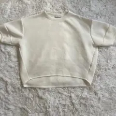 【美品】SIMPLIcity 上質 無地 白Tシャツ カットソー [F]のサムネイル