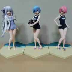 レム 水着フィギュア 3体セット　セガ　夏の日の君に