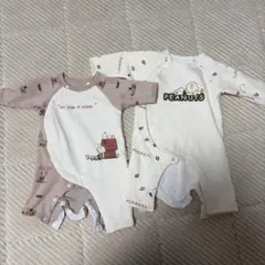 PEANUTS ロンパース 60〜70サイズ2枚セット