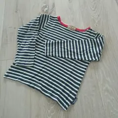 ボーダーロングTシャツ 110㎝ 男の子 女の子