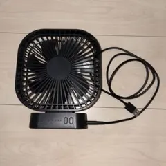 ニトリ 充電式USB卓上ファン TF24NC BK 本体のサムネイル