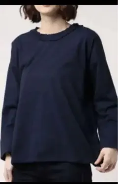 Samansa Mos2 衿スモッキングプルオーバー