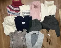 ニット　まとめ売り11着 レディースLサイズくらい