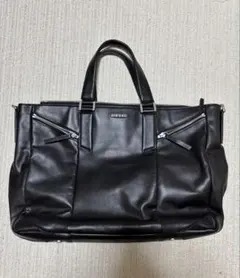 disel DIESEL ビジネスバッグ　ショルダーバッグ　2way 皮　黒のサムネイル