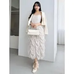 dazzlin ギャザーリボンワンピース