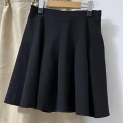 黒 プリーツスカート インパン付き ゴム入り