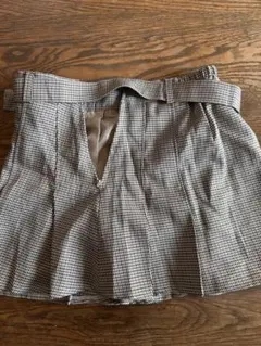 GRL チェック柄 プリーツスカート L