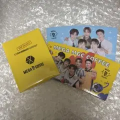 exo メガコーヒー トレカ スリーブ　セット