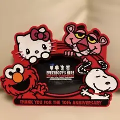 ユニバーサルスタジオ 10周年記念フォトフレーム　キティ、SNOOPY