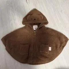 Dick Bruna フード付きブラウンポンチョ