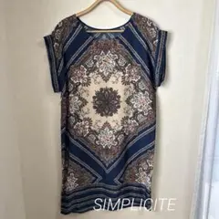 SIMPLICITE ペイズリー柄　チュニックのサムネイル