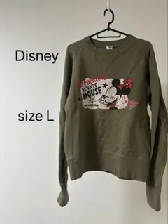 N*˚様 Disney ミニーマウス スウェット　トレーナー L　カーキ