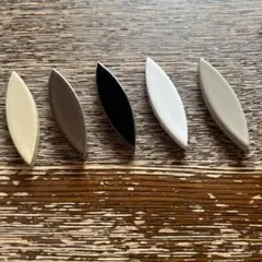 葉型タイル　箸置き5個入り　工作用品