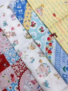 ⑥ 松山敦子　アニマル系　プリント生地　ランダム　4枚セット