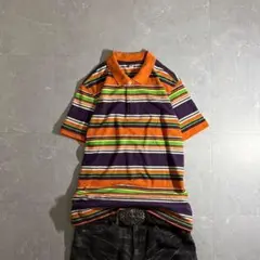 archive polo shirt s/s striped fade y2k - メルカリ