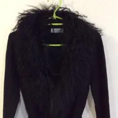 ファー付き カーディガン サイズ40