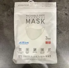 UNIQLO AIRism 洗えるマスク Mサイズ 3枚組