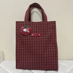 美品⭐︎familiar チェック トートバッグ