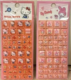 キティ&マイメロ タイルシール 2枚セット