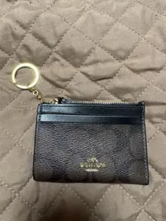COACH シグネチャー　パスケース　コインケース 　キーリング付き