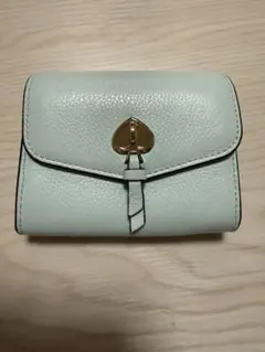 ケイトスペード 財布 2つ折り ウォレット 水色 ミント kate spade