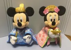 ディズニーひなまつり　ミッキー＆ミニー　ぬいぐるみバッジ【匿名配送】のサムネイル