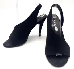 CHANEL シャネル バックサンダル ココマーク ビジュー 38のサムネイル