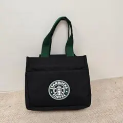 スターバックス コーヒー ロゴ トートバッグ 小物入れ 前面ポケット付き