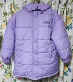 BYLOVEN フード付き中綿コート ラベンダー
