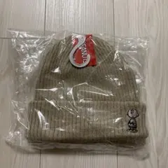 PEANUTS ベージュ ニット帽