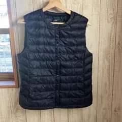 ユニクロ ウルトラライトダウン ベスト ネイビー XL