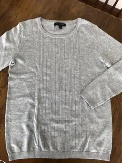 女性用バナナリパブリック丸首セーター　グレーUSサイズS