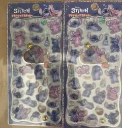✳︎ 正規品プチドロップステッカー　スティッチ　シール　ディズニー２枚セット✳︎