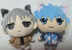 黒子のバスケ　ナンジャタウン　黒子テツヤ　黛千尋　ぬいぐるみバッジ　ぬいぐるみ 黒子のバスケ ナンジャタウン 黒子テツヤ 黛千尋 ぬいぐるみ