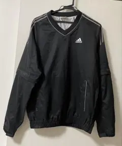 adidas 黒 Vネック ゴルフウェア　スポーツウェア　Mサイズ