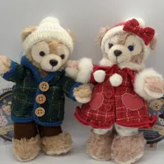 【タグ付き】ダッフィー シェリーメイ ぬいぐるみバッジ トゥインクルウィンター