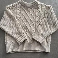 Samansa Mos2 Lagom ベージュ ニットセーター M