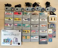 スーパーファミコン ソフトセット コントローラ、マリオペイント専用マウスほか