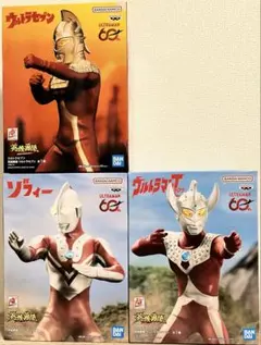 英雄勇像 フィギュア ウルトラセブン ウルトラマンタロウ ゾフィー ３種セットのサムネイル