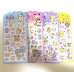 韓国 ポケモン シール ドロップシール 4枚セット　新作　ポケピース