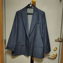 新品未使用　stefanoステファノ のダンガリー オープンフロント ジャケット