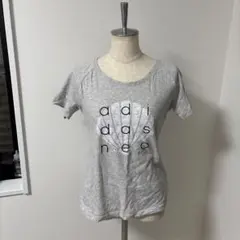 adidas アディダス　シェルの絵　半袖　Tシャツ ライトグレー　フリーサイズのサムネイル