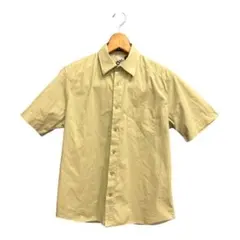 【VOLCOM】ボルコム 半袖シャツSベージュ 襟裏ビッグロゴ付 ストレッチ素材のサムネイル