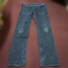addict productブラックデニムw32ボタンフライチェーンステッチのサムネイル